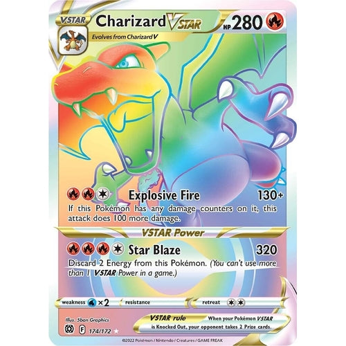Charizard VSTAR (Secret) (174/172) (SWSH09: Brilliant Stars) - PokéBox Australia