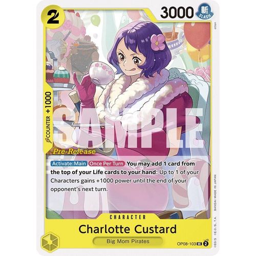 Charlotte Custard (OP08 - 103) [Two Legends Pre - Release Cards] - PokéBox Australia