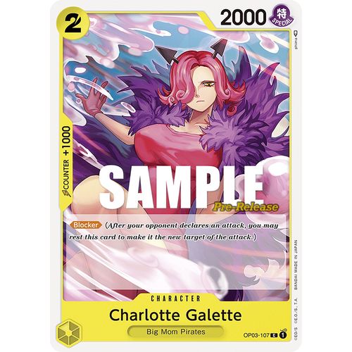 Charlotte Galette (OP03 - 107) [Pillars of Strength Pre - Release Cards] - PokéBox Australia