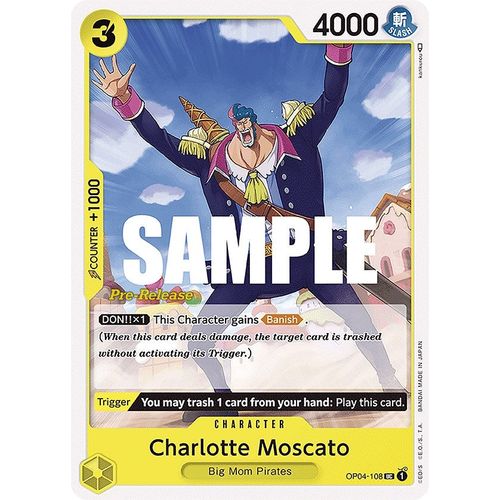 Charlotte Moscato (OP04 - 108) [Kingdoms of Intrigue Pre - Release Cards] - PokéBox Australia