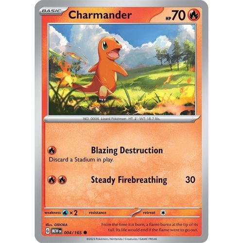 Charmander (004/165) [SV: Scarlet & Violet 151] - PokéBox Australia