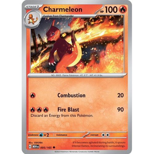Charmeleon (005/165) [SV: Scarlet & Violet 151] - PokéBox Australia