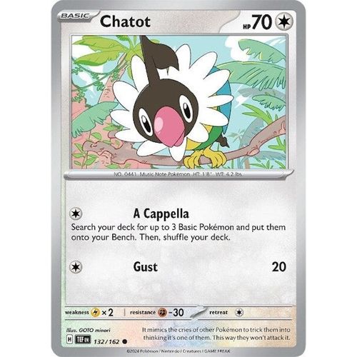 Chatot (132/162) [SV05: Temporal Forces] - PokéBox Australia