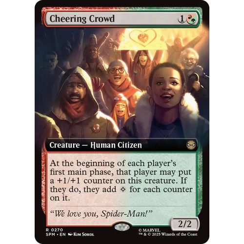 Cheering Crowd (Extended Art) (270) (Marvel's Spider - Man) - PokéBox Australia