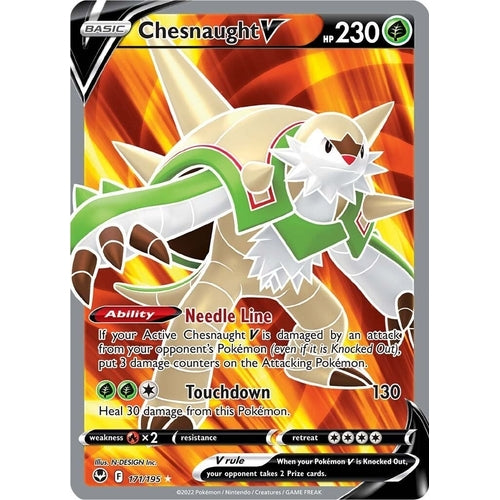Chesnaught V (Full Art) (171/195) (SWSH12: Silver Tempest) - PokéBox Australia
