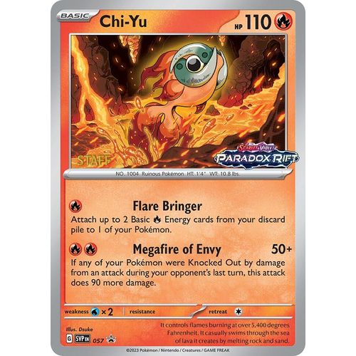 Chi - Yu - 057 (Prerelease) [Staff] (057) (SV: Scarlet & Violet Promo Cards) - PokéBox Australia