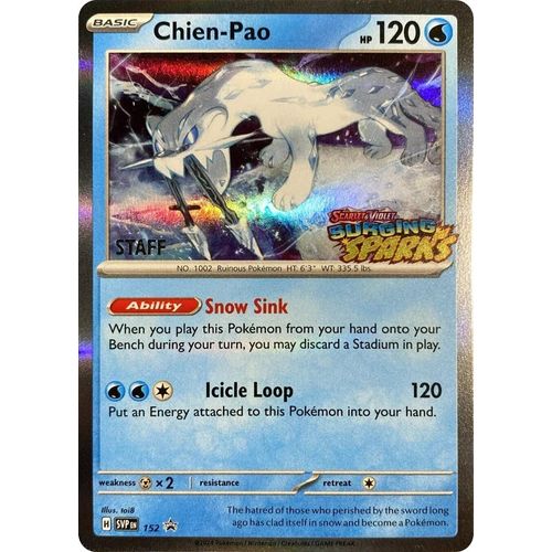 Chien - Pao - 152 (Staff) (152) (SV: Scarlet & Violet Promo Cards) - PokéBox Australia