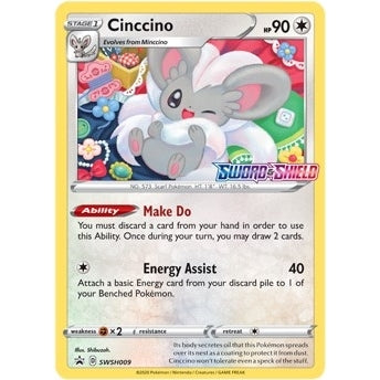 Cinccino - SWSH009 (Prerelease) (SWSH009) (SWSH: Sword & Shield Promo Cards) - PokéBox Australia