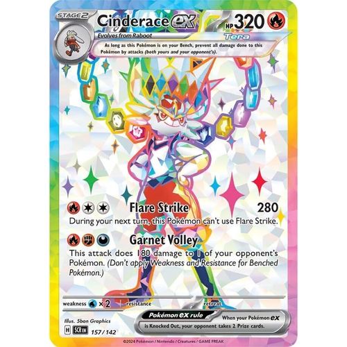 Cinderace ex (157/142) [SV07: Stellar Crown] - PokéBox Australia