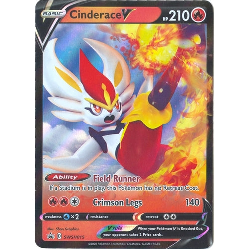 Cinderace V - SWSH015 (SWSH015) (SWSH: Sword & Shield Promo Cards) - PokéBox Australia