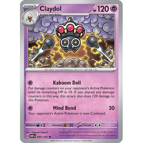 Claydol (095/197) [SV03: Obsidian Flames] - PokéBox Australia