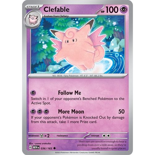 Clefable (036/165) [SV: Scarlet & Violet 151] - PokéBox Australia