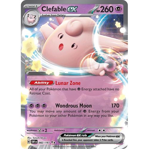 Clefable ex (082/197) [SV03: Obsidian Flames] - PokéBox Australia