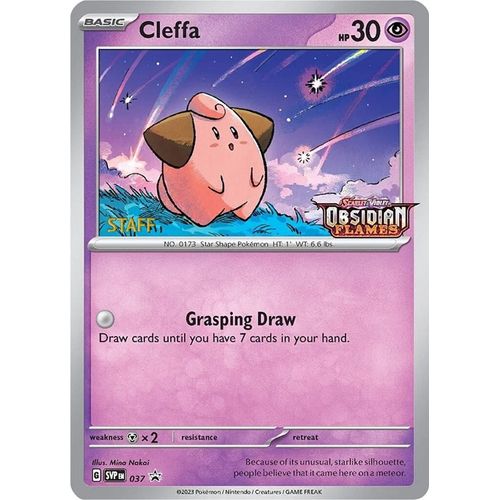 Cleffa - 037 (Prerelease) [Staff] (037) (SV: Scarlet & Violet Promo Cards) - PokéBox Australia