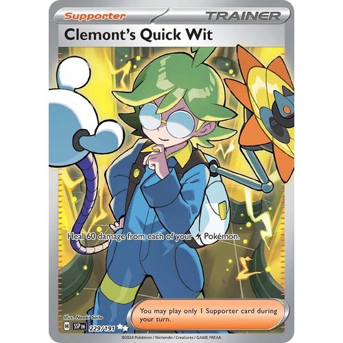 Clemont's Quick Wit (229/191) [SV08: Surging Sparks] - PokéBox Australia