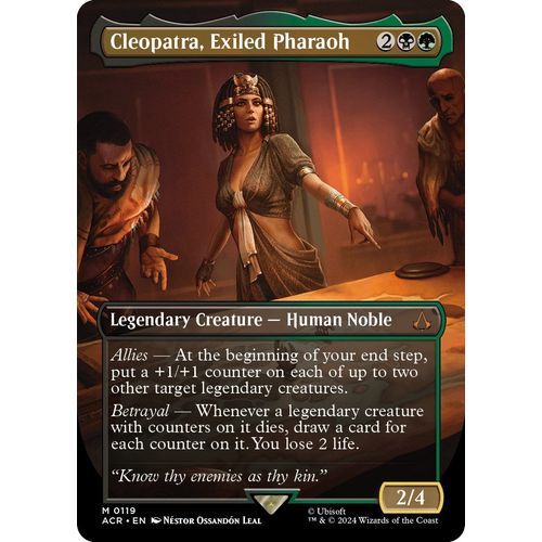 Cleopatra, Exiled Pharaoh (Borderless) (119) [Universes Beyond: Assassin's Creed] - PokéBox Australia