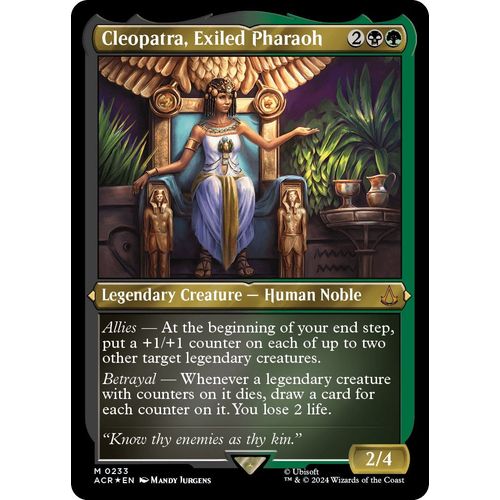 Cleopatra, Exiled Pharaoh (Foil Etched) (233) [Universes Beyond: Assassin's Creed] - PokéBox Australia