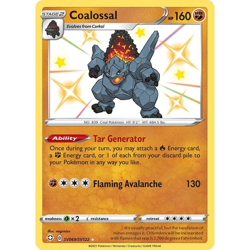 Coalossal (SV069/SV122) (Shining Fates: Shiny Vault) - PokéBox Australia