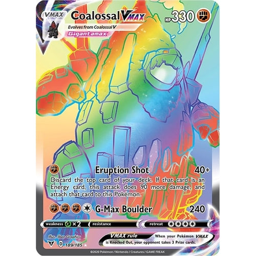 Coalossal VMAX (Secret) (189/185) (SWSH04: Vivid Voltage) - PokéBox Australia