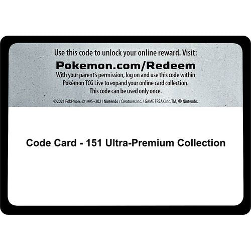 Code Card - 151 Ultra - Premium Collection [SV: Scarlet & Violet 151] - PokéBox Australia