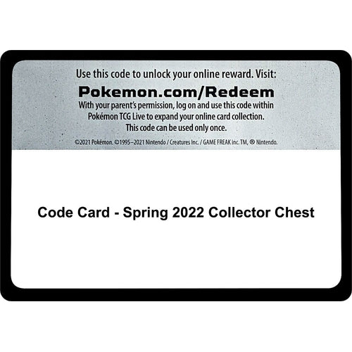 Code Card - Spring 2022 Collector Chest (Miscellaneous Cards & Products) - PokéBox Australia