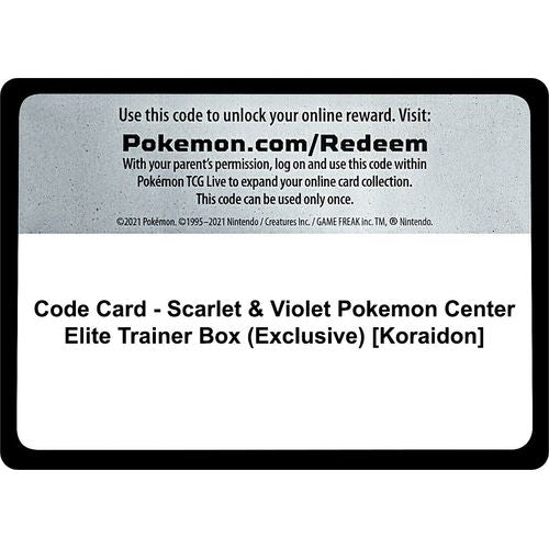 Code Card [SV01: Scarlet & Violet Base Set] - PokéBox Australia