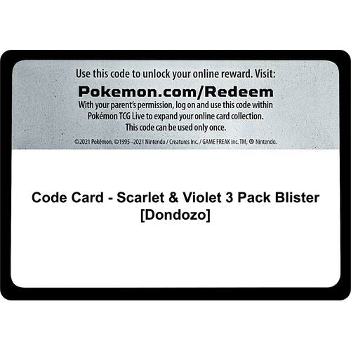 Code Card [SV01: Scarlet & Violet Base Set] - PokéBox Australia