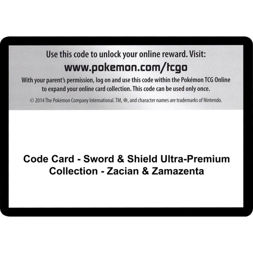 Code Card - Sword & Shield Ultra - Premium Collection - Zacian & Zamazenta (Miscellaneous Cards & Products) - PokéBox Australia