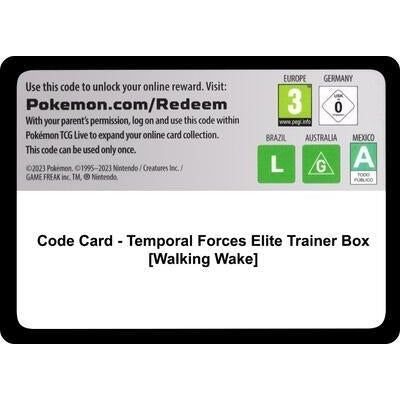 Code Card - Temporal Forces Elite Trainer Box [Walking Wake] [SV05: Temporal Forces] - PokéBox Australia