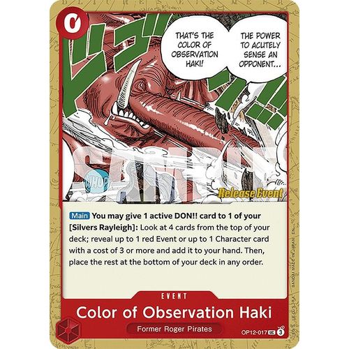 Color of Observation Haki (OP12 - 017) (Legacy of the Master Release Event Cards) - PokéBox Australia