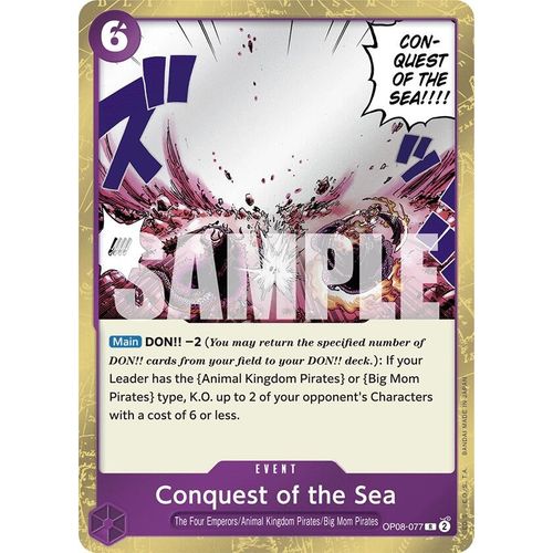 Conquest of the Sea (OP08 - 077) [Two Legends] - PokéBox Australia
