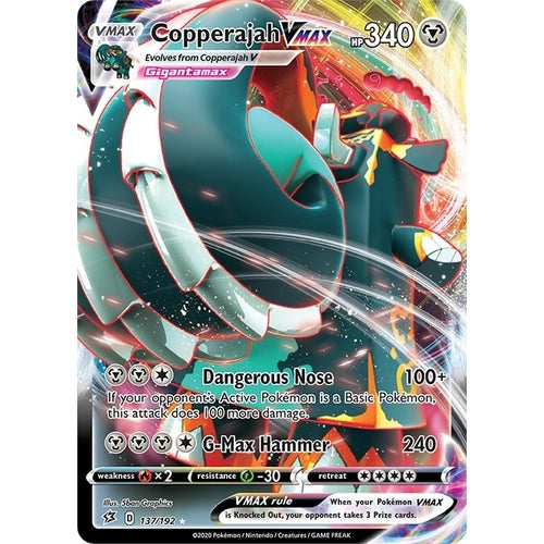 Copperajah VMAX (137/192) (SWSH02: Rebel Clash) - PokéBox Australia