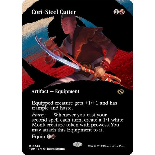 Cori - Steel Cutter (Borderless) (343) (Tarkir: Dragonstorm) - PokéBox Australia