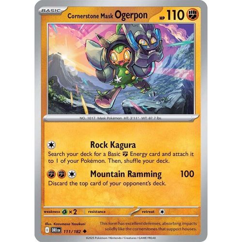Cornerstone Mask Ogerpon (111/182) (SV10: Destined Rivals) - PokéBox Australia