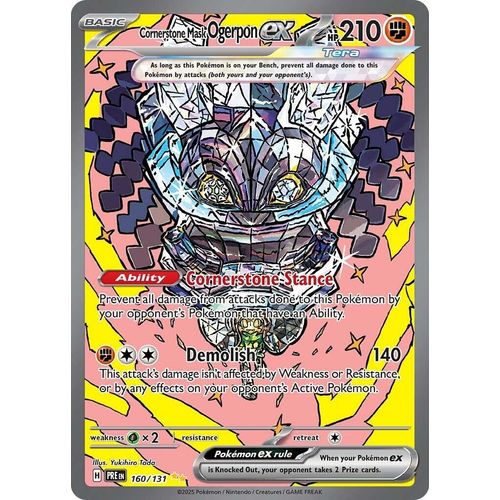 Cornerstone Mask Ogerpon ex (160/131) [SV: Prismatic Evolutions] - PokéBox Australia