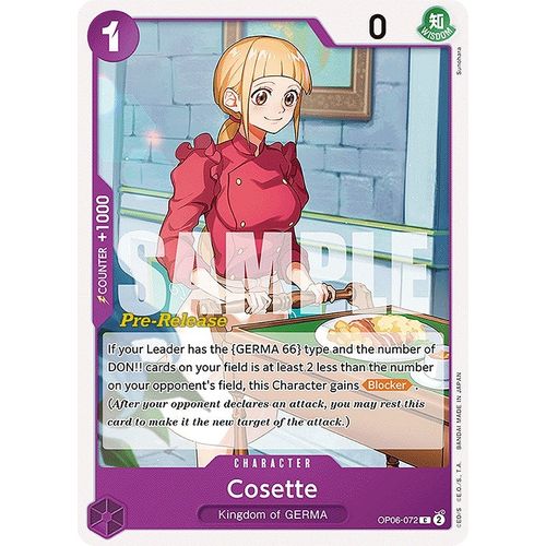 Cosette (OP06 - 072) [Wings of the Captain Pre - Release Cards] - PokéBox Australia