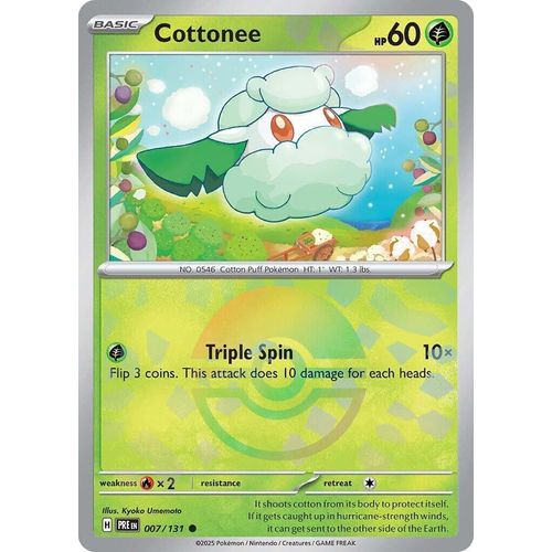 Cottonee (Poke Ball Pattern) (007/131) [SV: Prismatic Evolutions] - PokéBox Australia