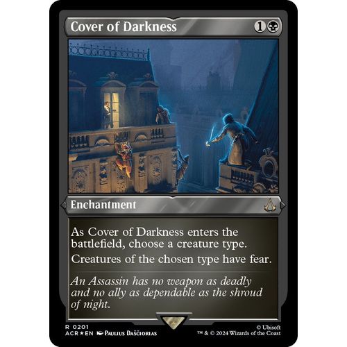 Cover of Darkness (Foil Etched) (201) [Universes Beyond: Assassin's Creed] - PokéBox Australia