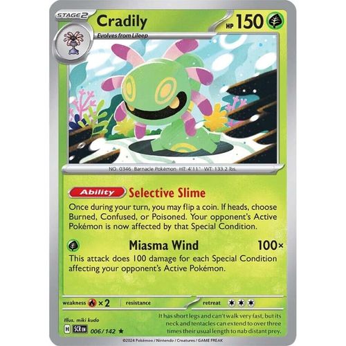 Cradily (006/142) [SV07: Stellar Crown] - PokéBox Australia