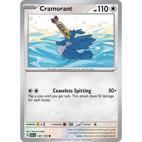 Cramorant (137/159) (SV09: Journey Together) - PokéBox Australia