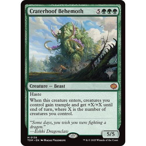Craterhoof Behemoth (138) (Promo Pack: Tarkir: Dragonstorm) - PokéBox Australia