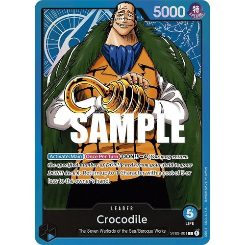 Crocodile (001) (ST03 - 001) [Starter Deck 3: The Seven Warlords of The Sea] - PokéBox Australia
