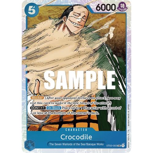 Crocodile (003) (ST03 - 003) [Starter Deck 3: The Seven Warlords of The Sea] - PokéBox Australia