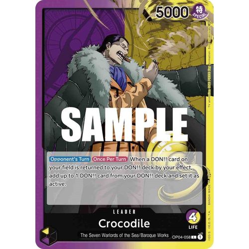 Crocodile (058) (OP04 - 058) [Kingdoms of Intrigue] - PokéBox Australia