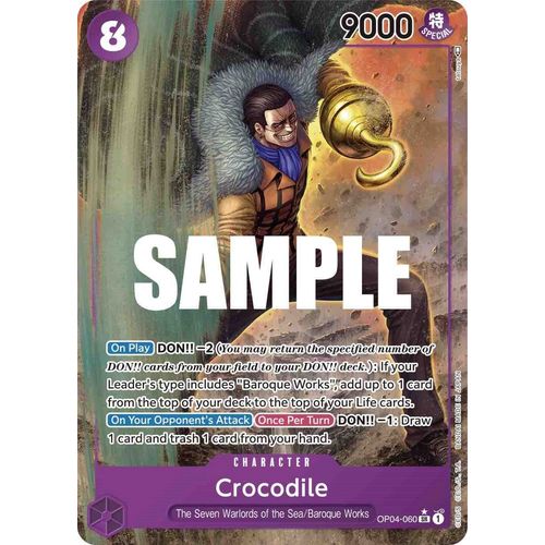 Crocodile (060) (Alternate Art) (OP04 - 060) [Kingdoms of Intrigue] - PokéBox Australia