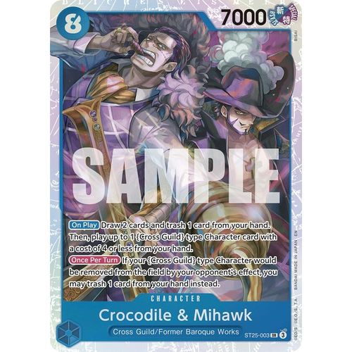 Crocodile & Mihawk (ST25 - 003) [Starter Deck 25: BLUE Buggy] - PokéBox Australia