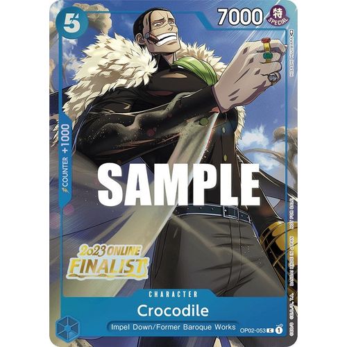 Crocodile (Online Regional 2023) [Finalist] (OP02 - 053) [One Piece Promotion Cards] - PokéBox Australia