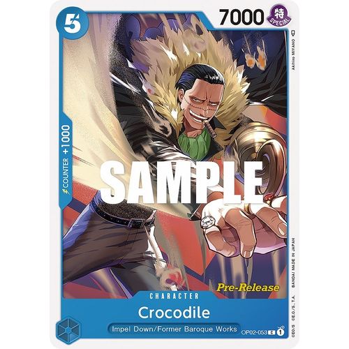 Crocodile (OP02 - 053) [Paramount War Pre - Release Cards] - PokéBox Australia