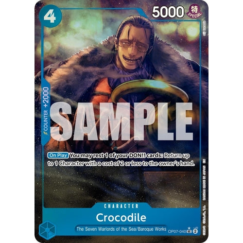 Crocodile - OP07 - 040 (Alternate Art) (OP07 - 040) (Premium Booster - The Best - Vol. 2) - PokéBox Australia