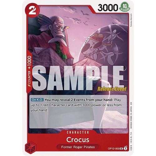 Crocus (OP12 - 003) (Legacy of the Master Release Event Cards) - PokéBox Australia
